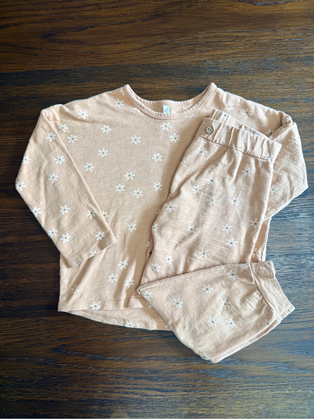 Rylee + Cru Peach Floral Daywear Set